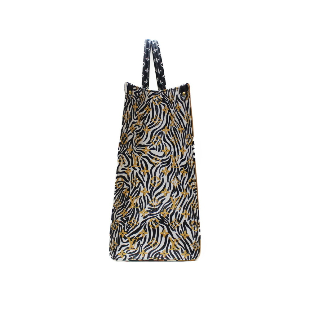 Louis Vuitton On the Go Monogram Jungle Tote Bag White - Picture 2 of 7